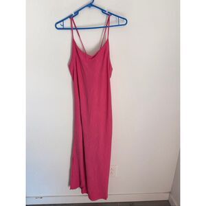 SPLENDID Breeze Linen Blend Minimalist Maxi Dress Size Large NWT